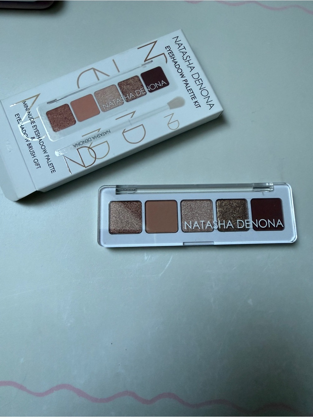 Natasha Denona Mini Nude Eyeshadow Palette - Warm Brown, Copper, Champagne, Rose